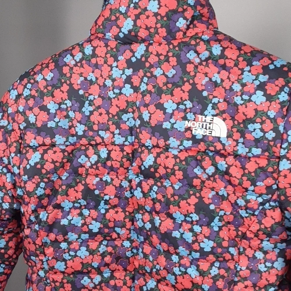 The North Face Kids Reversible Navy Mossbud Swirl Floral Print Jacket
